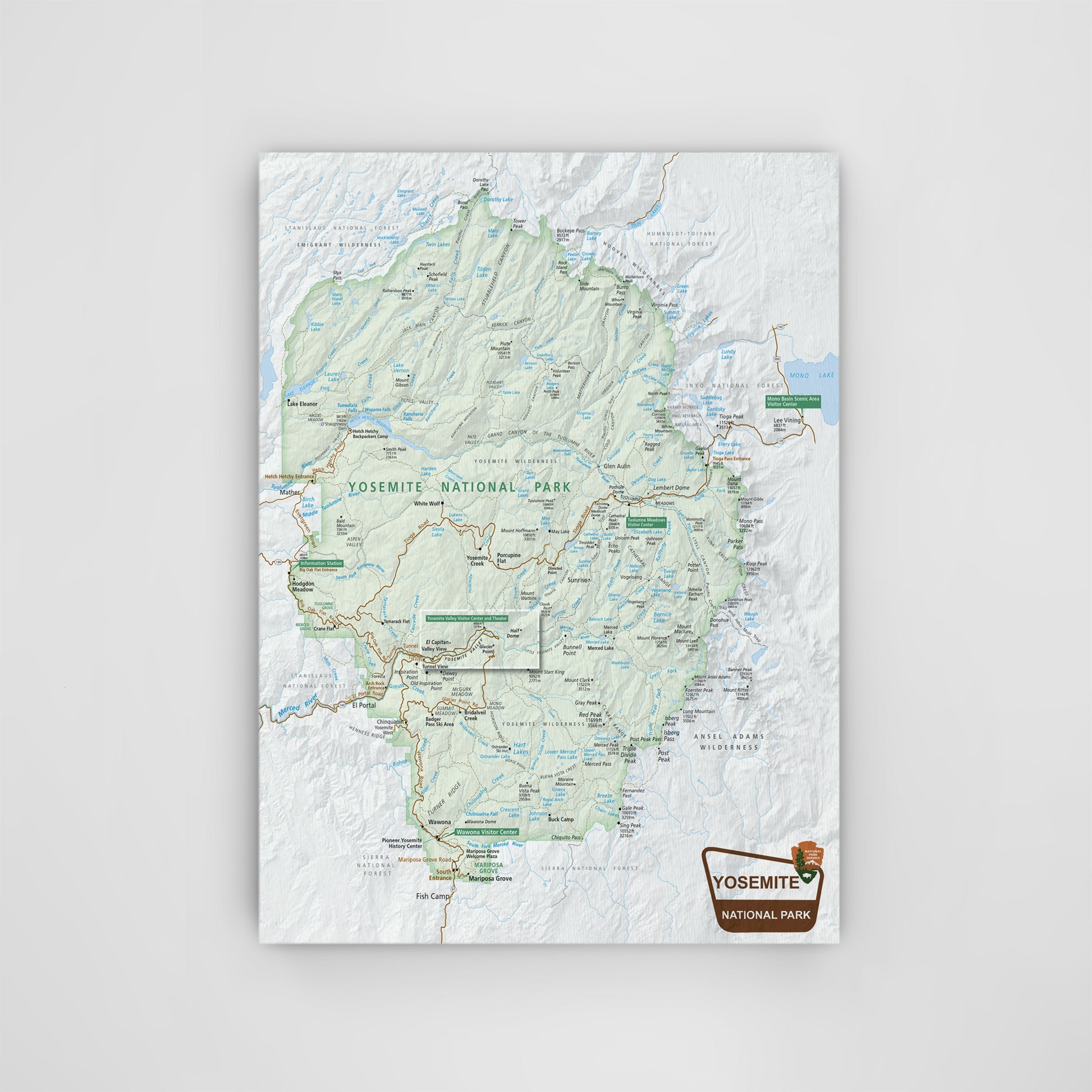 Yosemite National Park Map Yosemite National Park Trail Map Pdf