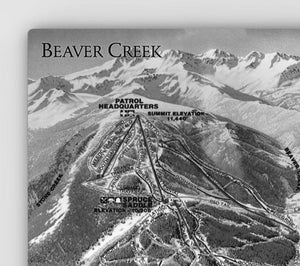 Beaver Creek Resort Map 1981 (Colorado) - Gnarwalls