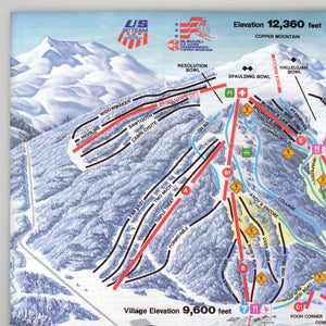 Copper Mountain Resort Map 1987 - Gnarwalls