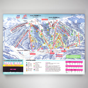 Copper Mountain Resort Map 1987 - Gnarwalls