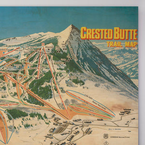 Crested Butte Resort Map 1982 - Gnarwalls