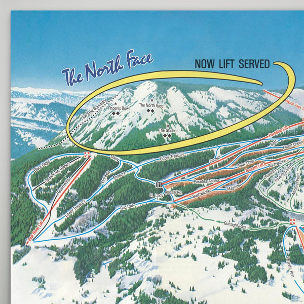 Crested Butte Resort Map 1982 - Gnarwalls