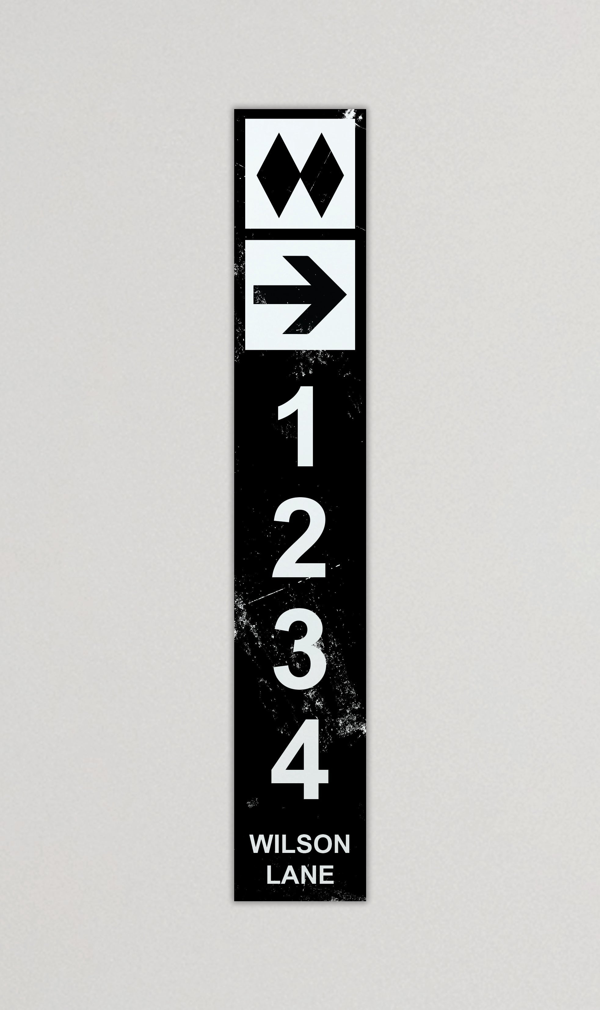 Double Black Diamond Vertical Sign