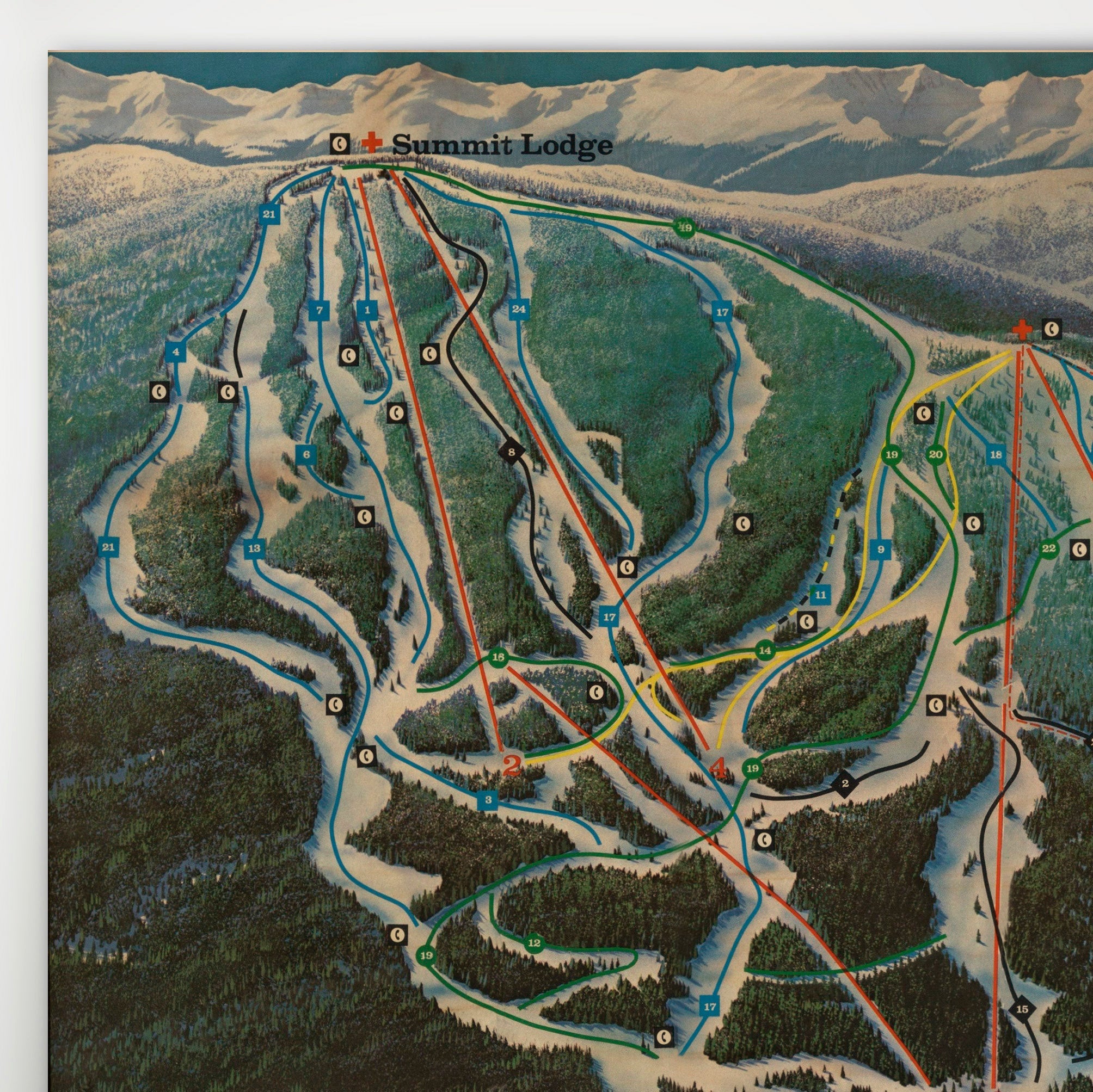 Keystone Resort Map 1975