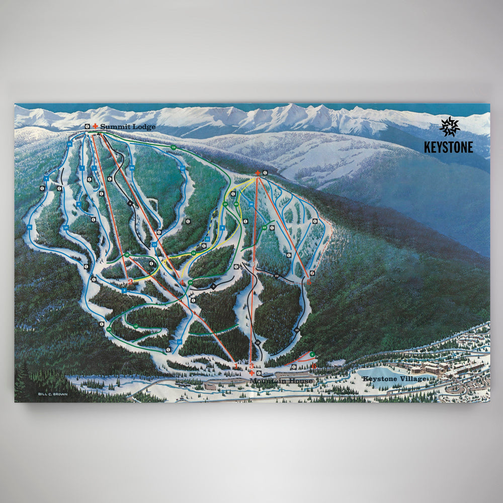 Keystone Resort Map 1975