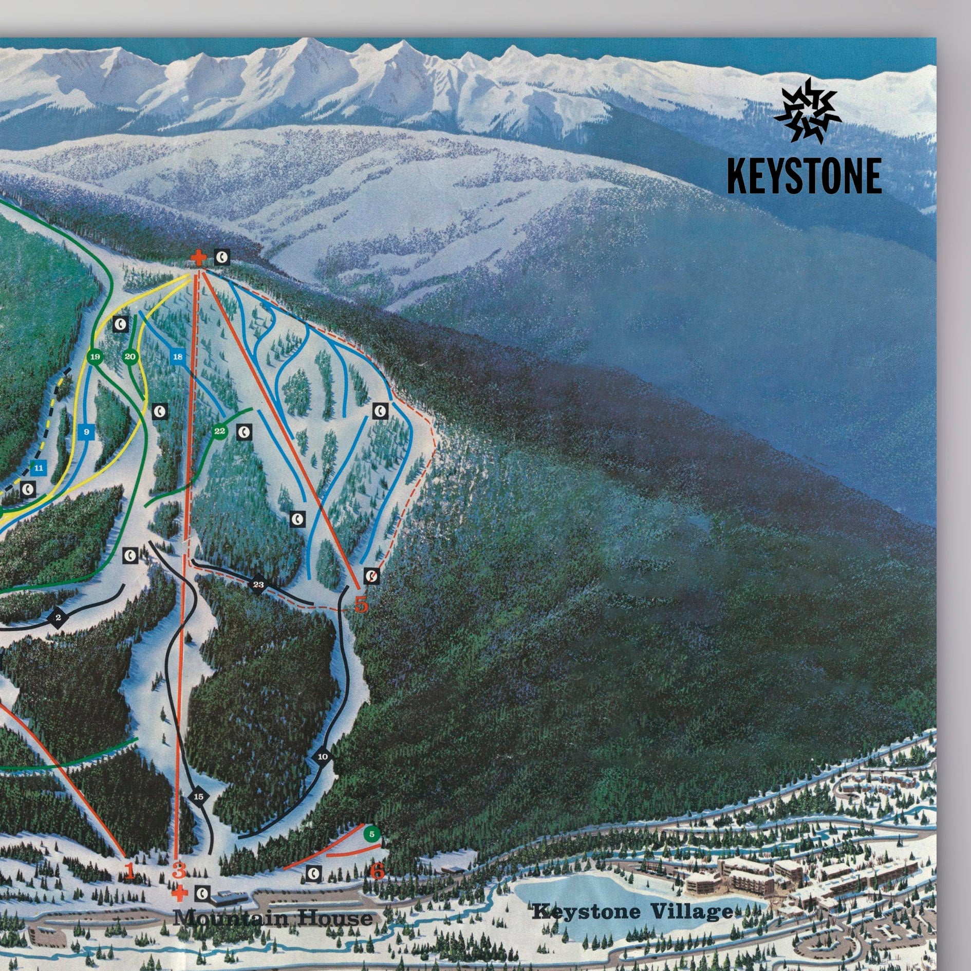 Keystone Resort Map 1975