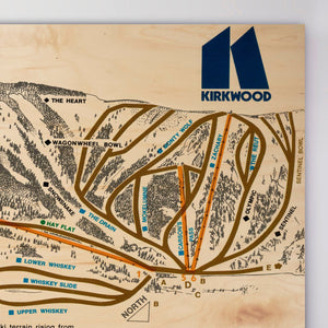 Kirkwood Resort Map 1976 - Gnarwalls
