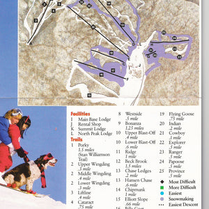 Mount Sunapee Resort Map 1987 - Gnarwalls