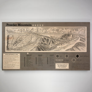 Powder Mountain Resort Map 1987 - Gnarwalls