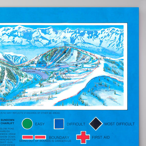 Powder Mountain Resort Map 1987 - Gnarwalls