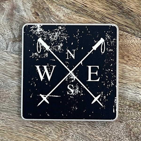 Ski-Themed Coaster - Gnarwalls